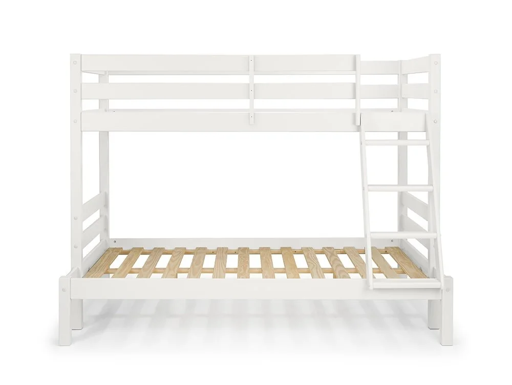 Julian Bowen Julian Bowen Merlin Surf White Wooden Triple Bunk Bed Frame