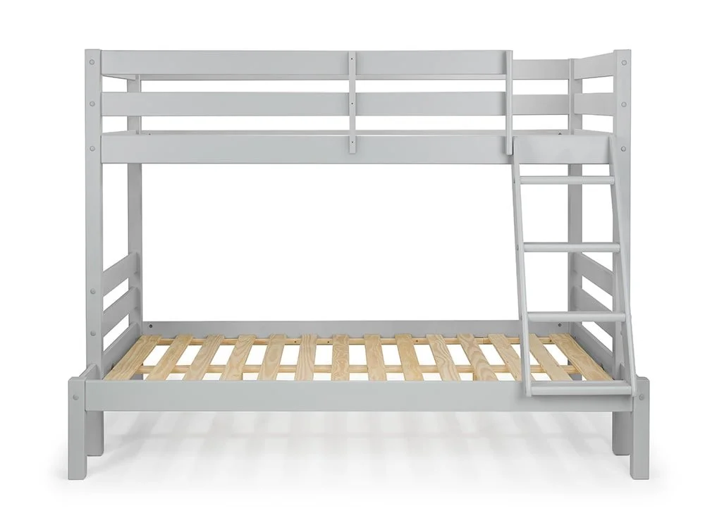 Julian Bowen Julian Bowen Merlin Dove Grey Wooden Triple Bunk Bed Frame