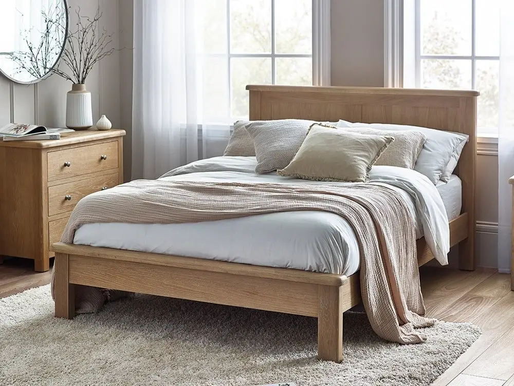 Julian Bowen Julian Bowen Memphis Limed Oak Wooden Bed Frame