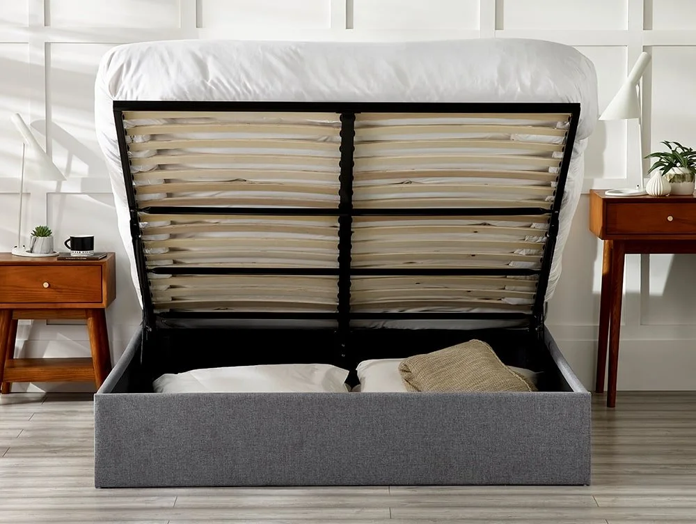 Julian Bowen Julian Bowen Merida Grey Fabric Ottoman Bed Frame