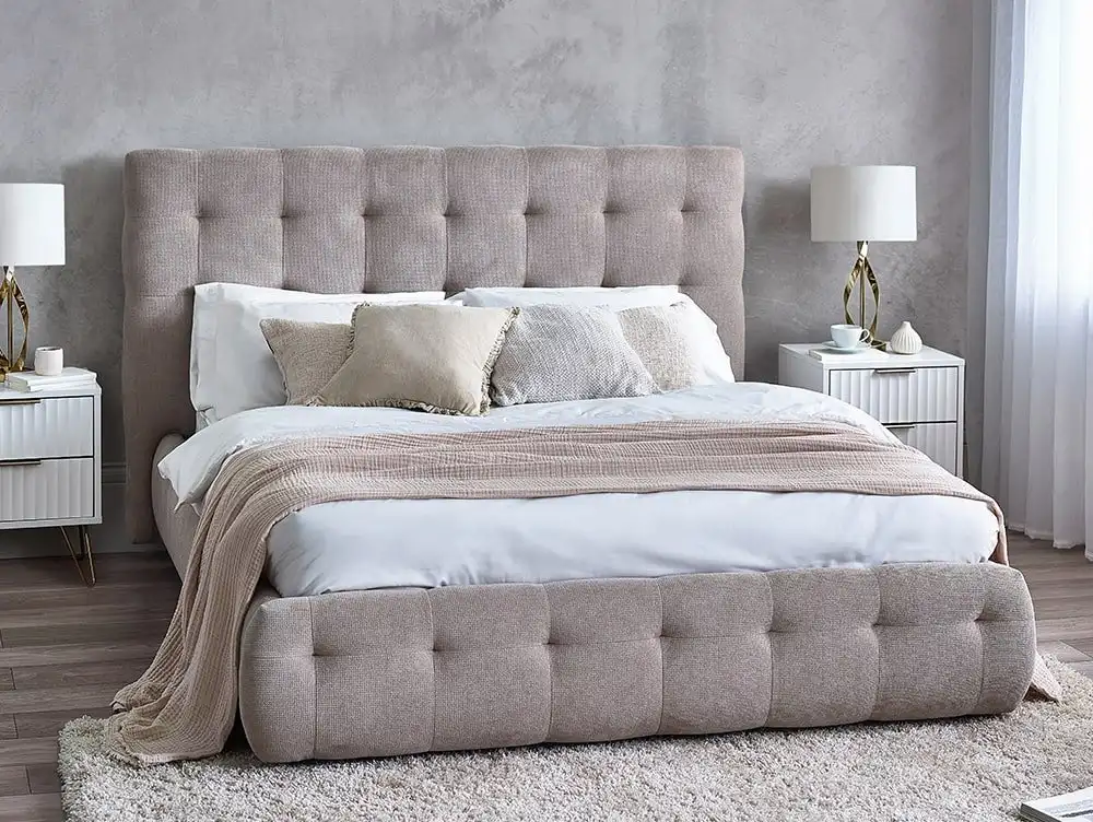 Julian Bowen Julian Bowen Odette Taupe Fabric Bed Frame