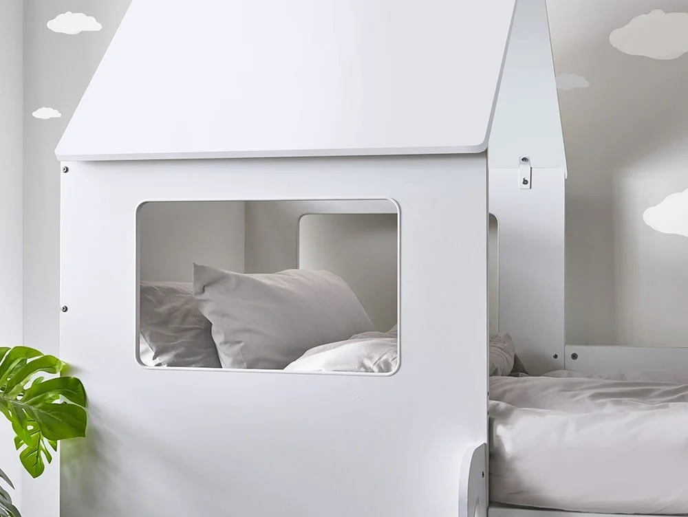 Julian Bowen Julian Bowen Orpheus White Wooden Mid Sleeper Bed Frame