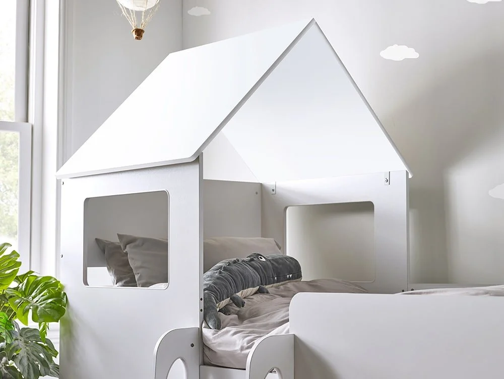 Julian Bowen Julian Bowen Orpheus White Wooden Mid Sleeper Bed Frame