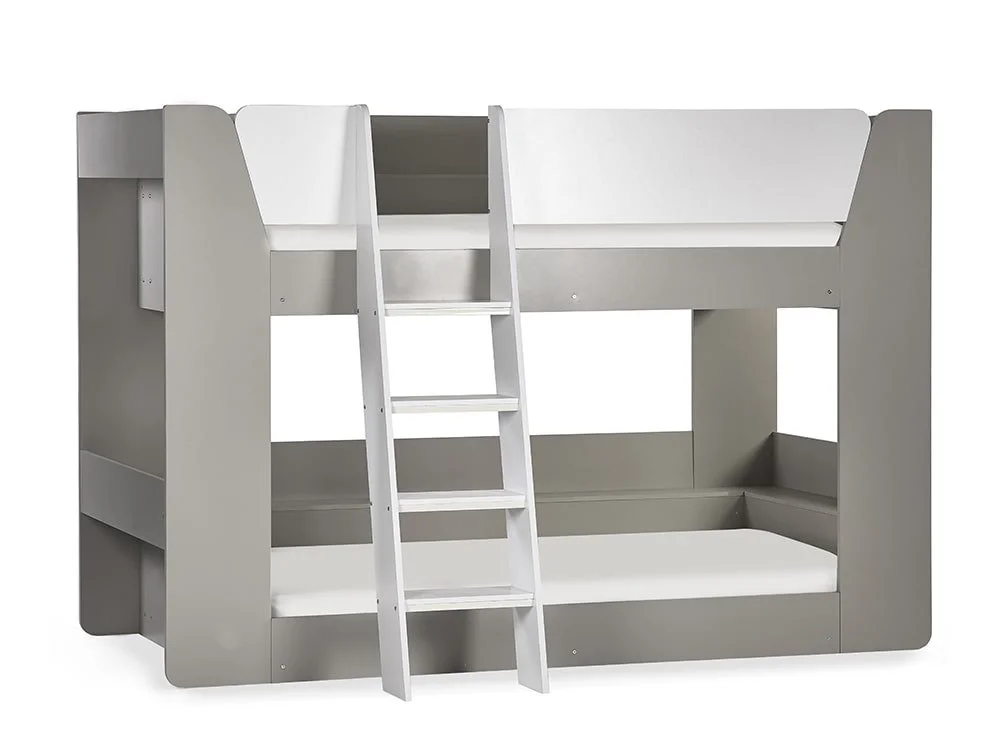 Julian Bowen Julian Bowen Parsec Taupe and White Wooden Bunk Bed Frame