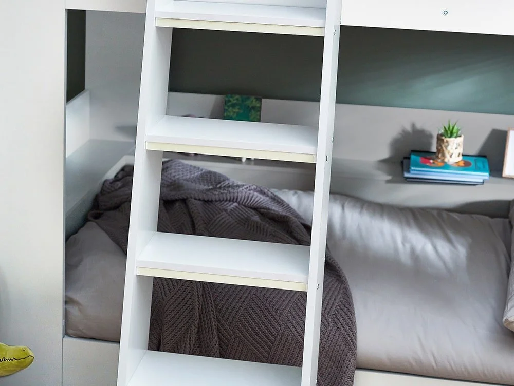 Julian Bowen Julian Bowen Parsec White Wooden Bunk Bed Frame