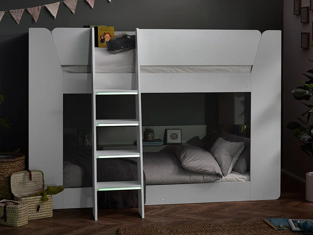 Julian Bowen Julian Bowen Parsec White Wooden Bunk Bed Frame