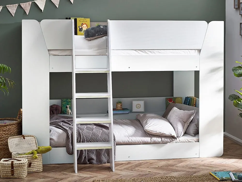 Julian Bowen Julian Bowen Parsec White Wooden Bunk Bed Frame