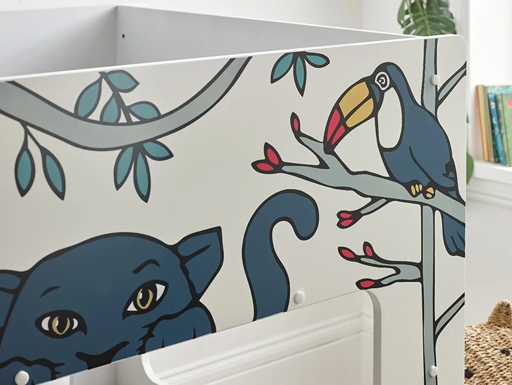 Julian Bowen Julian Bowen Safari Jungle Print Wooden Bunk Bed Frame