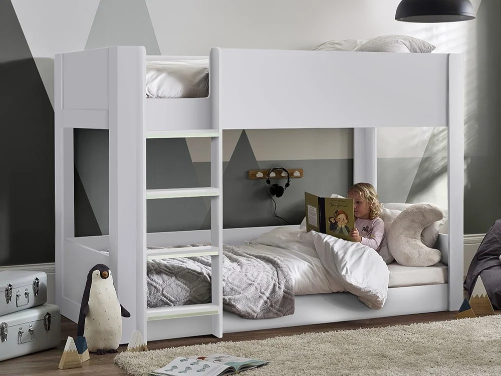 Julian Bowen Julian Bowen Solomon White Wooden Bunk Bed Frame