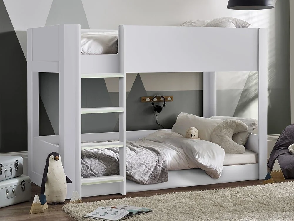 Julian Bowen Julian Bowen Solomon White Wooden Bunk Bed Frame