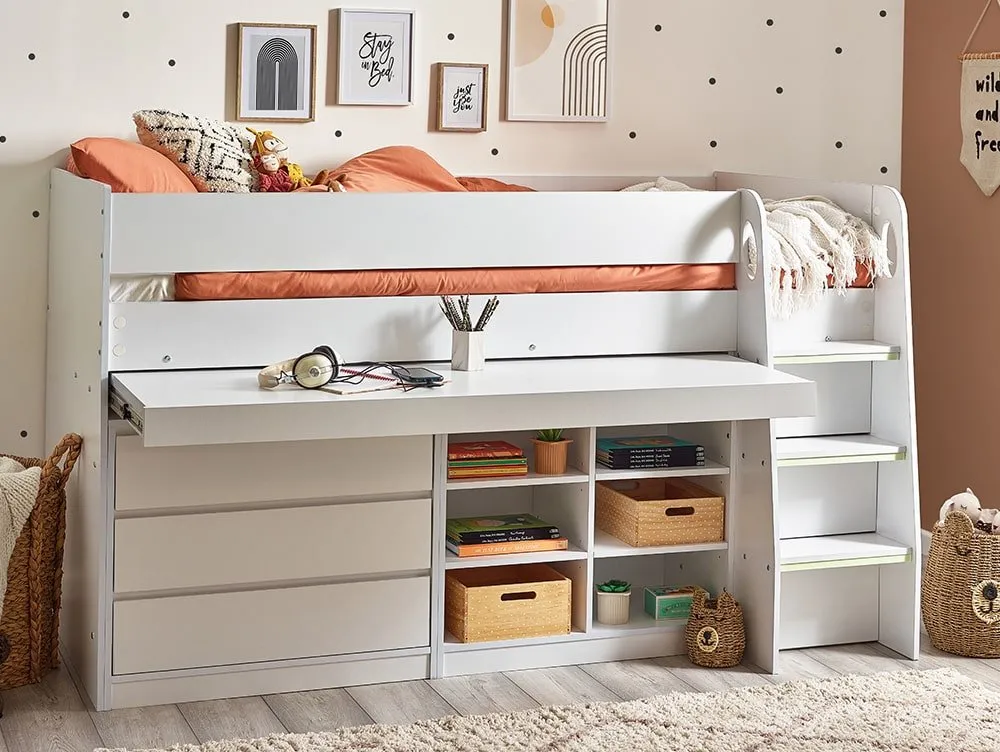 Julian Bowen Julian Bowen Vespa White Wooden Cabin Bed Frame