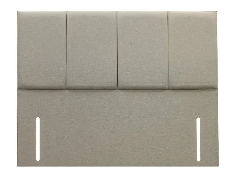 ASC Clearance - ASC Iona 6ft Super King Size Grand Lux Floor Standing Headboard in Faux Suede Natural