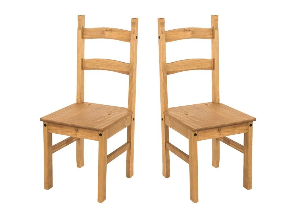 Core Core Corona Pine Set of 2 Solid Pine Chairs