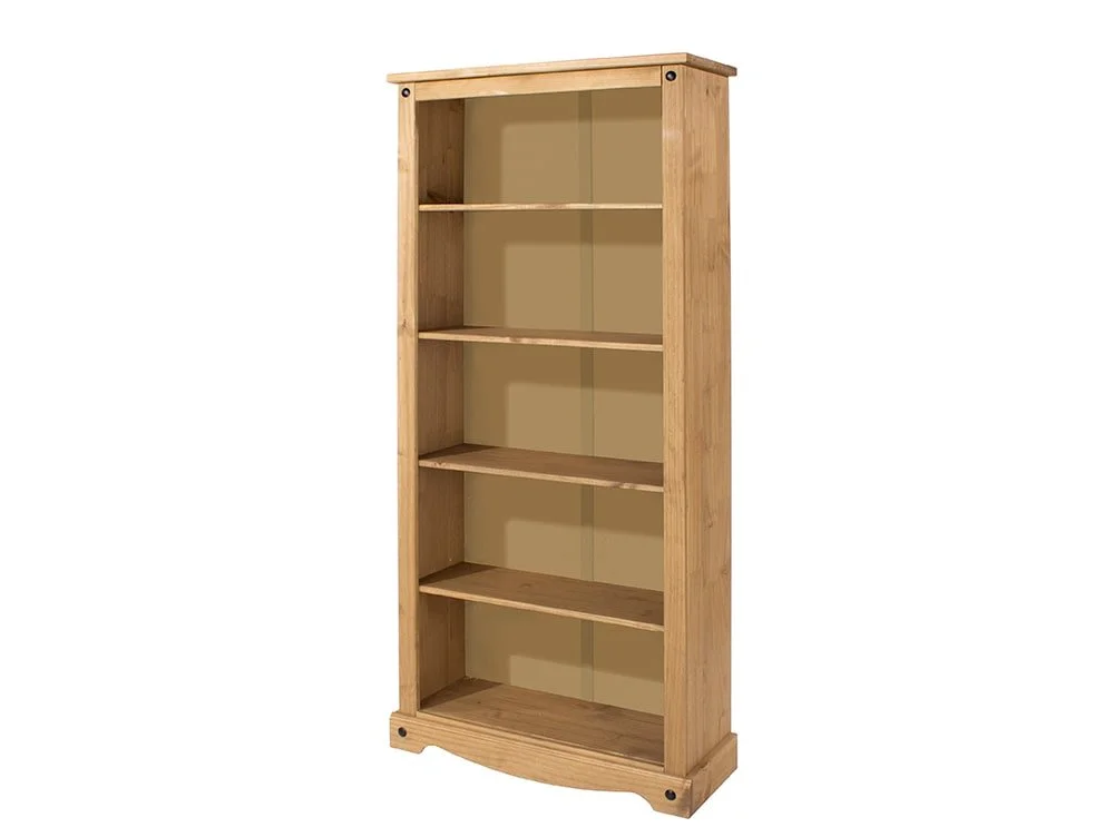 Core Core Corona Waxed Pine Tall Wooden Bookcase