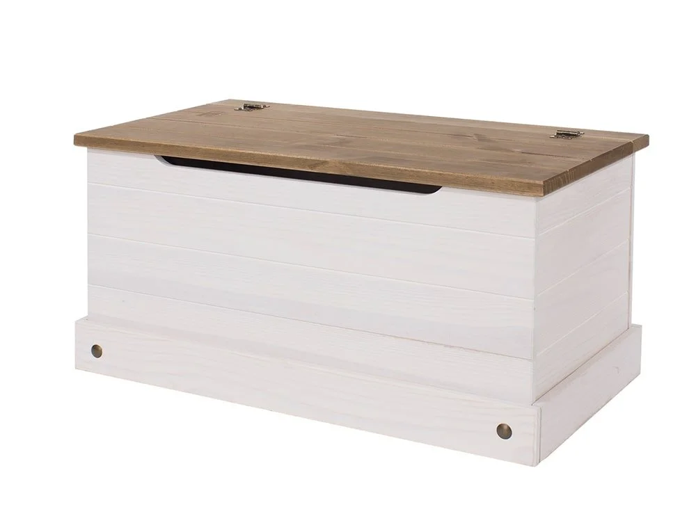 Core Core Corona White and Pine Storage Trunk