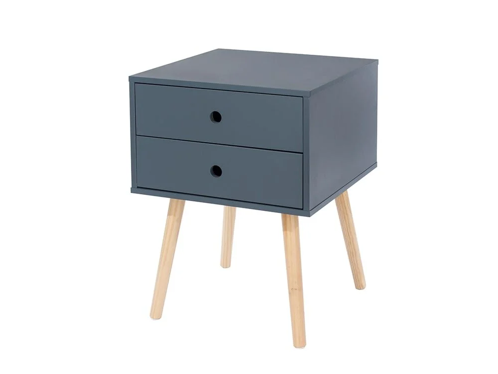 Core Core Options Scandia Blue 2 Drawer Bedside Table