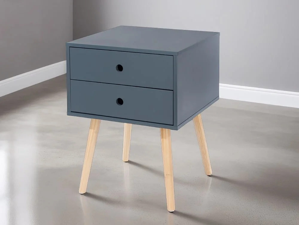 Core Core Options Scandia Blue 2 Drawer Bedside Table