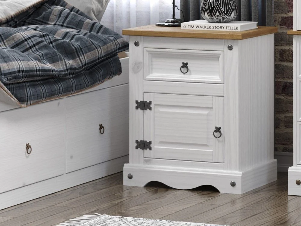 Core Core Corona White Wooden Cabin Bed Frame