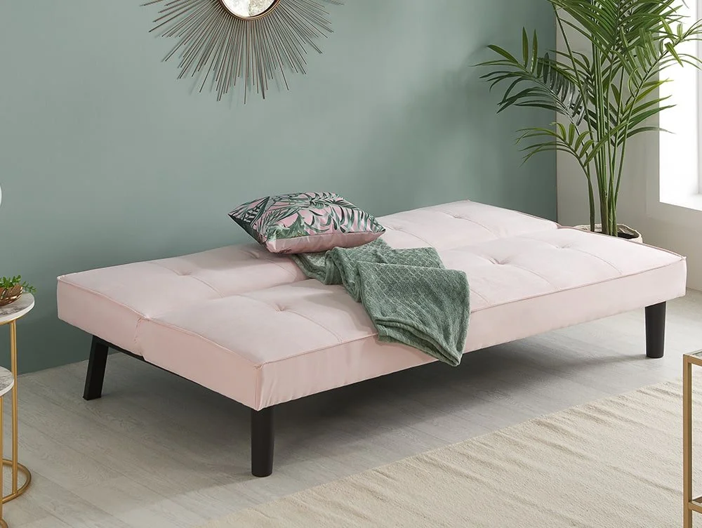 Birlea Birlea Aurora Pink Velvet Sofa Bed