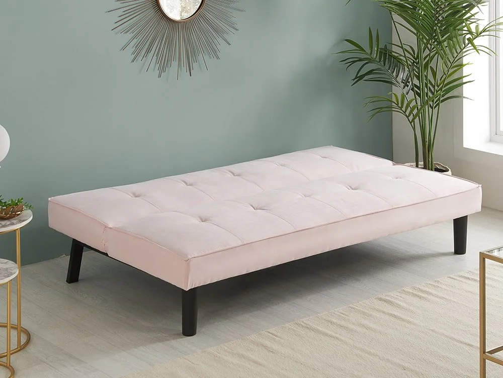 Birlea Birlea Aurora Pink Velvet Sofa Bed