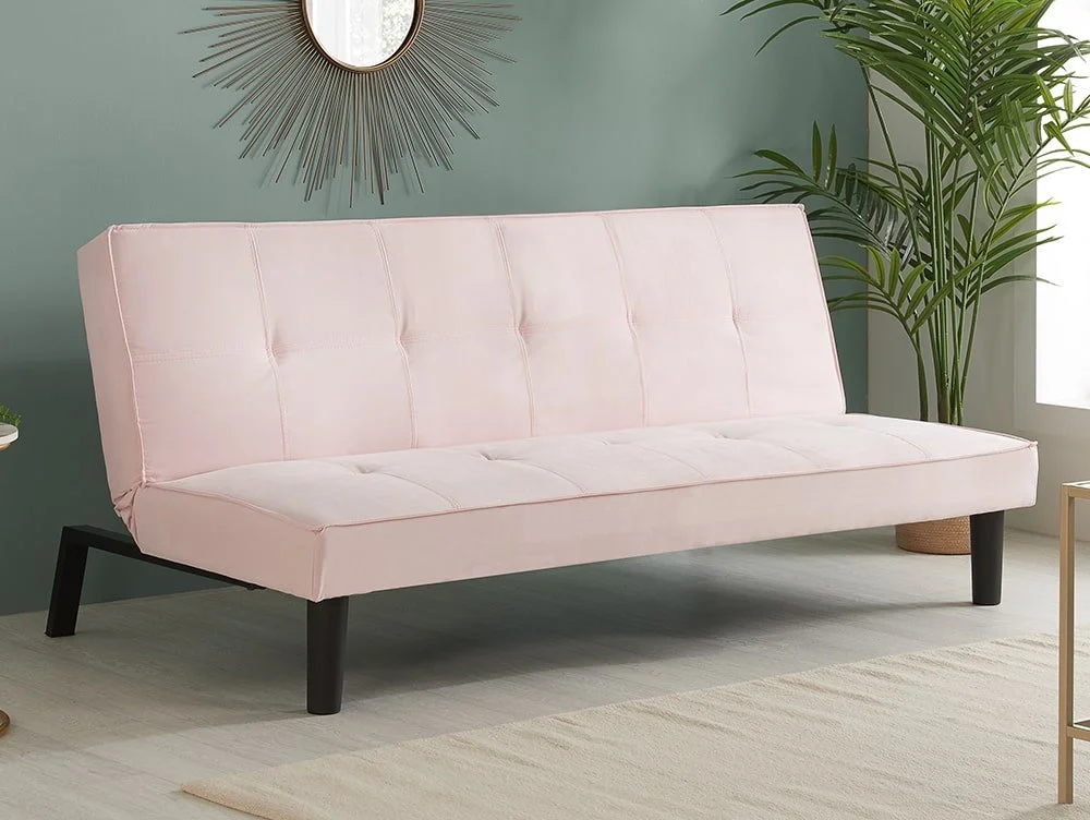 Birlea Birlea Aurora Pink Velvet Sofa Bed