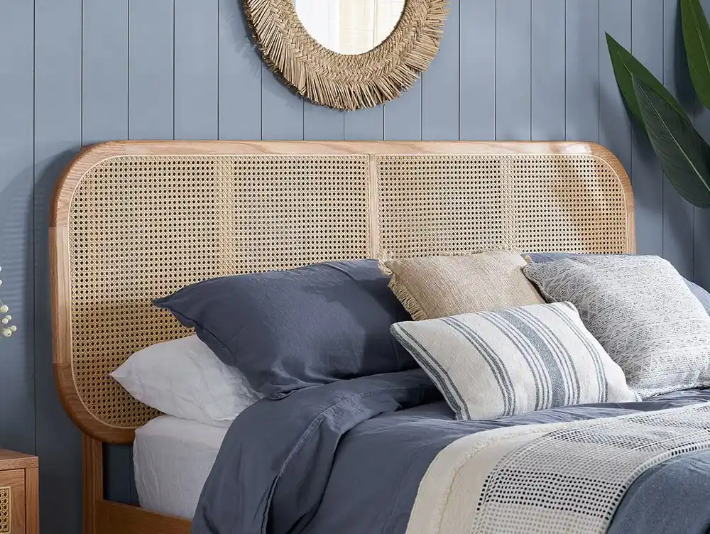 Birlea Birlea Elina Rattan Oak Wooden Bed Frame