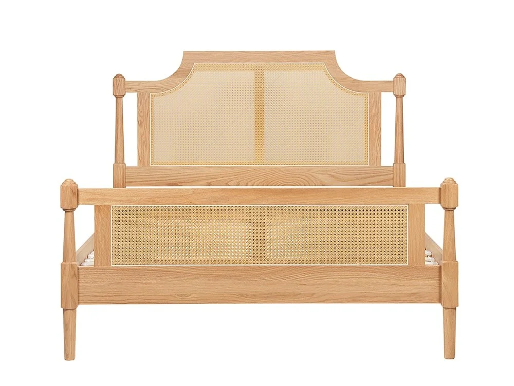 Birlea Birlea Geneva Rattan Oak Wooden Bed Frame