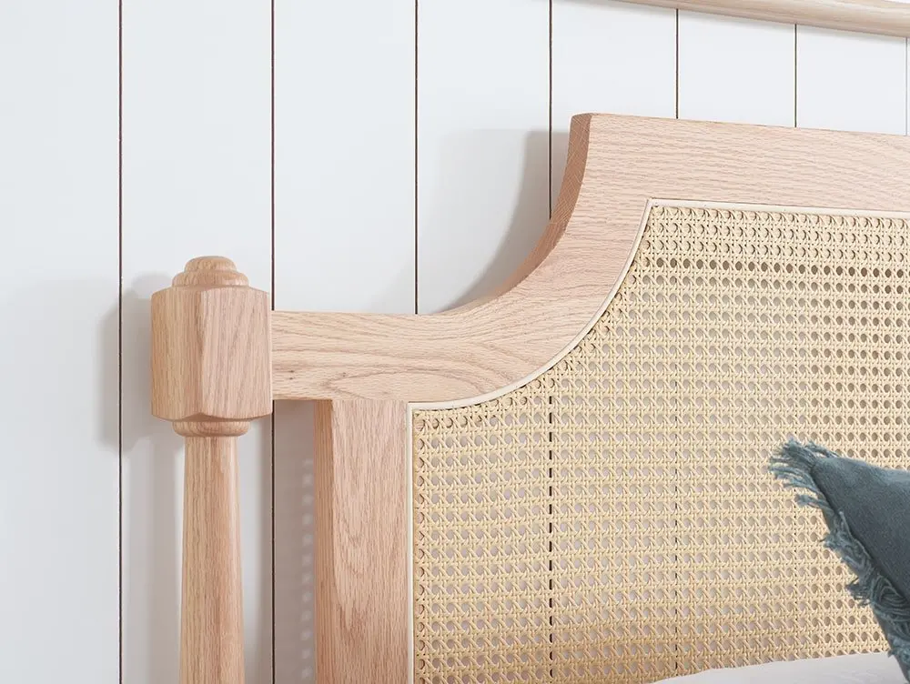 Birlea Birlea Geneva Rattan Oak Wooden Bed Frame