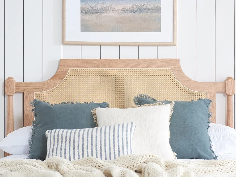 Birlea Birlea Geneva Rattan Oak Wooden Bed Frame