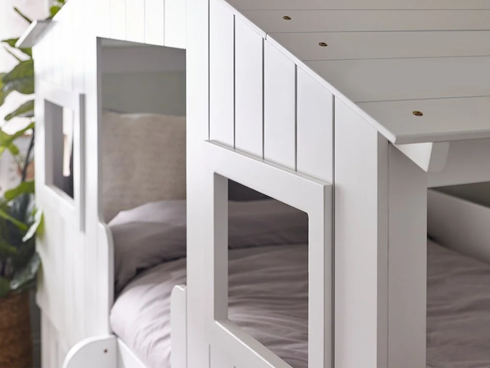 Julian Bowen Julian Bowen Acorn White Wooden Mid Sleeper Bed Frame