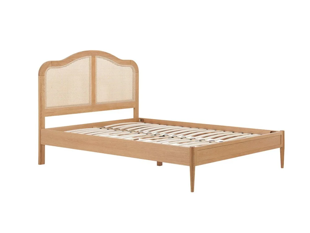 Birlea Birlea Leonie Rattan Oak Wooden Bed Frame