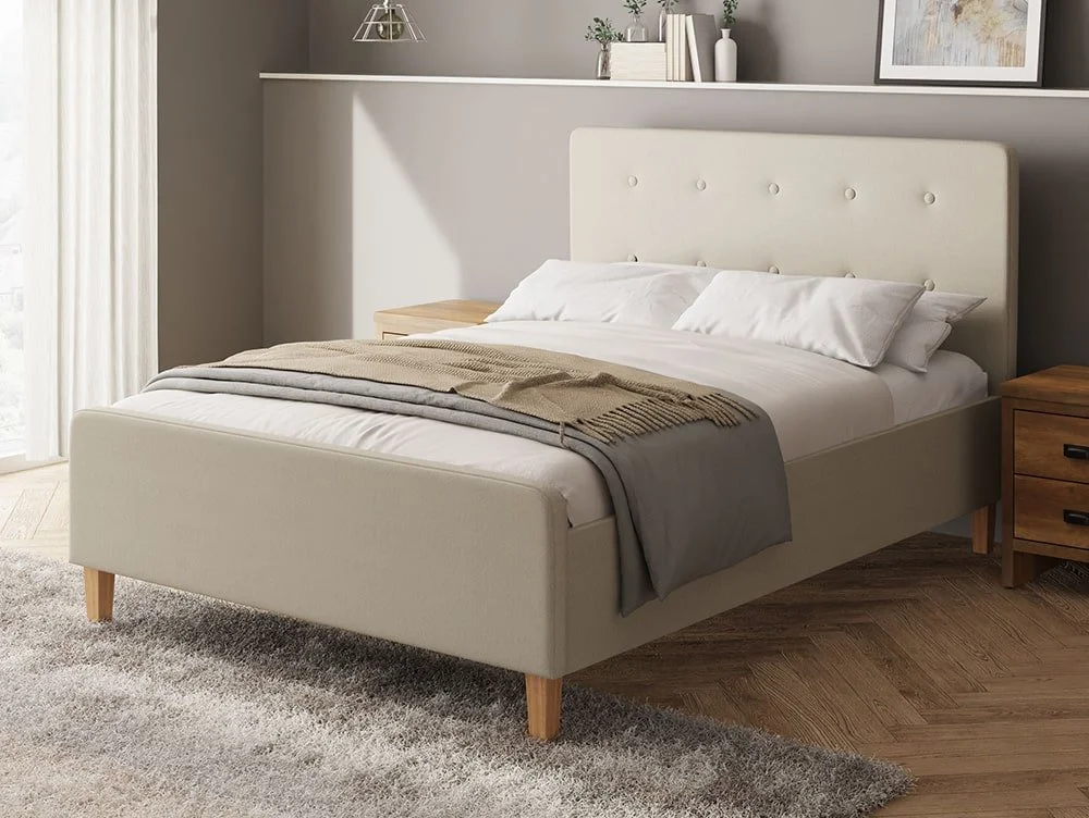 GFW GFW Ashbourne Natural Fabric Ottoman Bed Frame