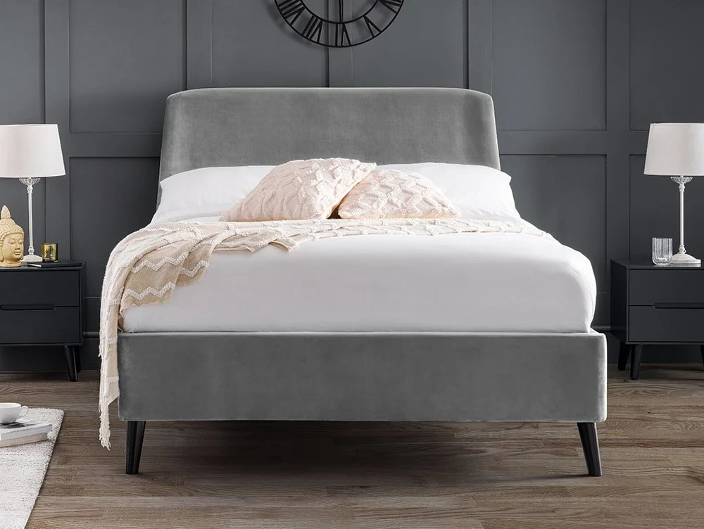 Julian Bowen Julian Bowen Frida Grey Velvet Bed Frame