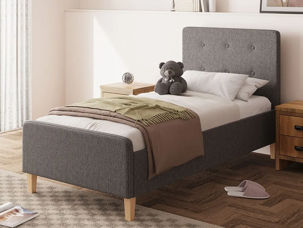 GFW GFW Ashbourne Dark Grey Fabric Ottoman Bed Frame
