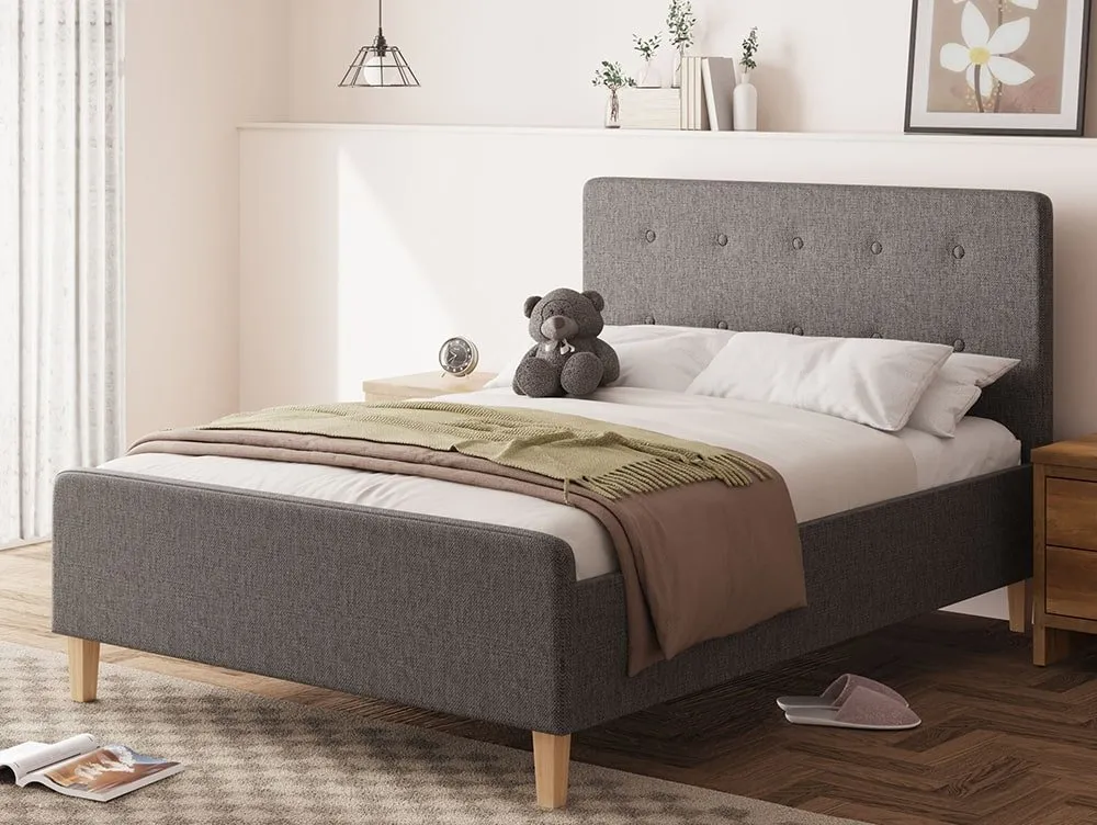 GFW GFW Ashbourne Dark Grey Fabric Ottoman Bed Frame