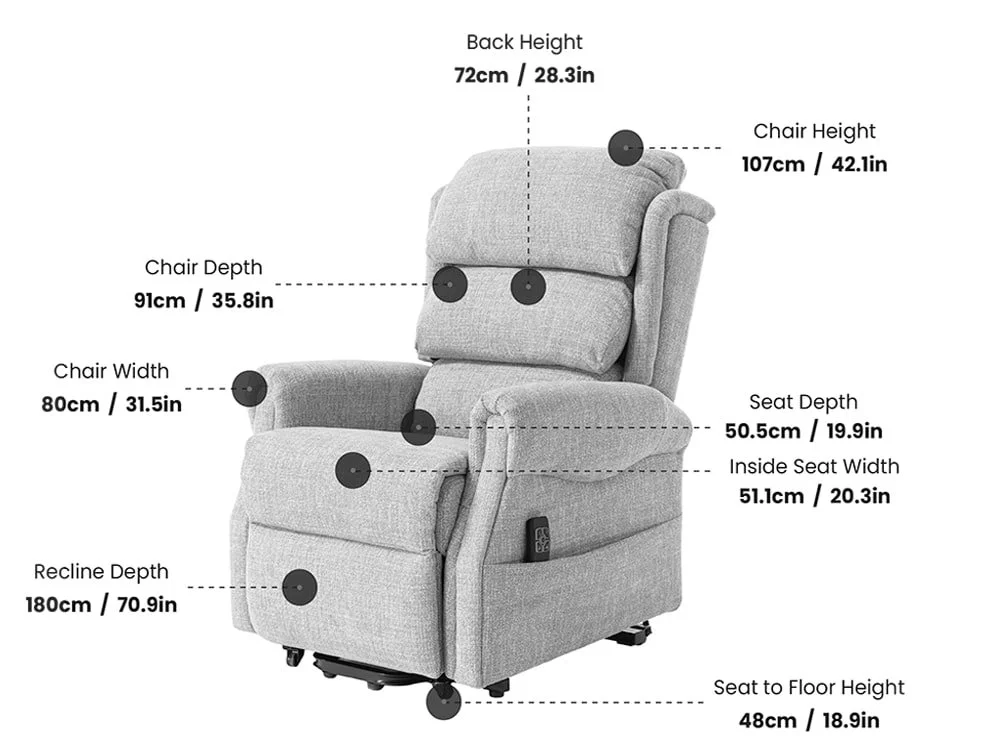 GFA GFA Luxembourg Dual Motor Riser Recliner Chair