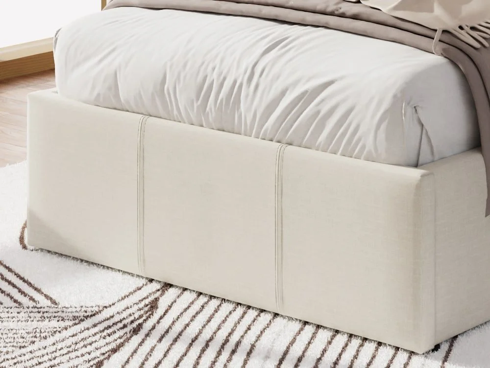 GFW GFW Ecuador Natural Hopsack Fabric End Lift Ottoman Bed Frame