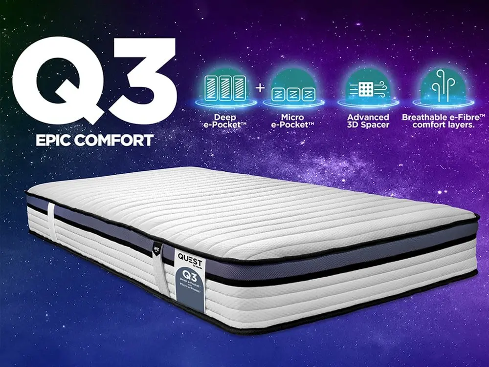 Jay-Be Jay-Be QUEST Q3 Hybrid e-Pocket Eco-Friendly Children's Mattress in a Box