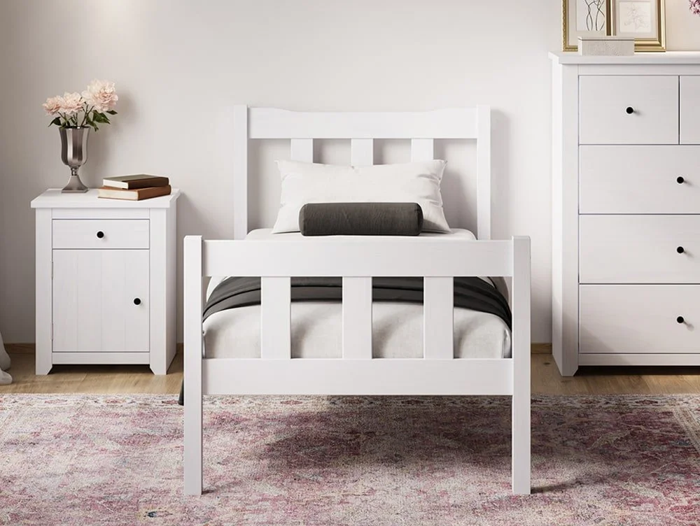 LPD LPD Havana White Wooden Bed Frame