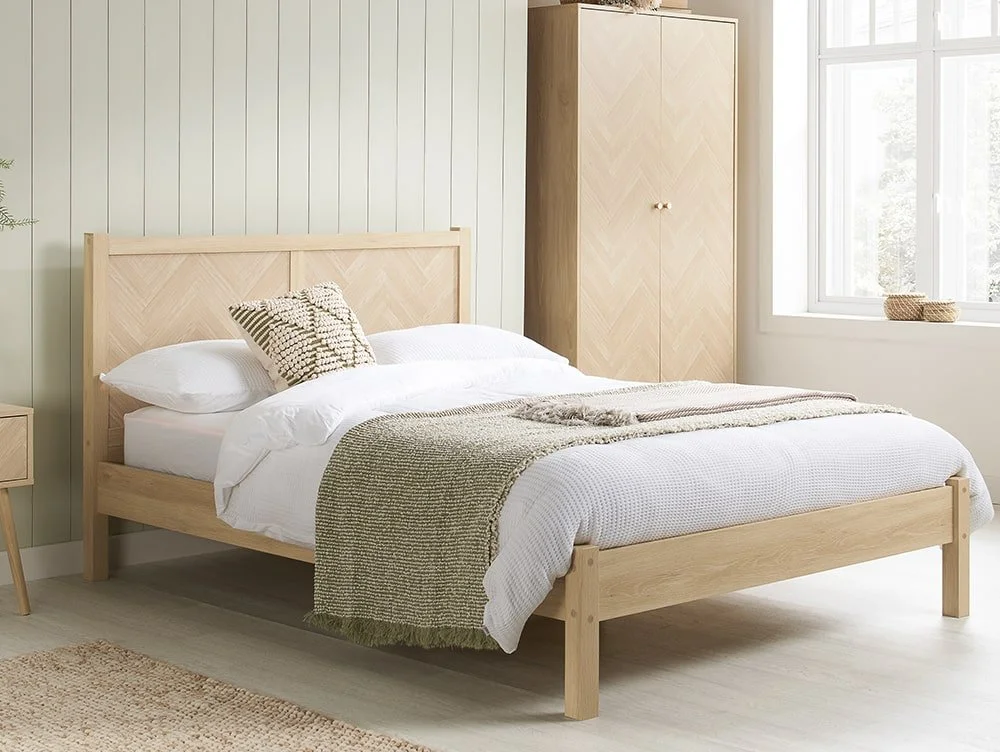 Birlea Birlea Herringford Light Oak Wooden Bed Frame
