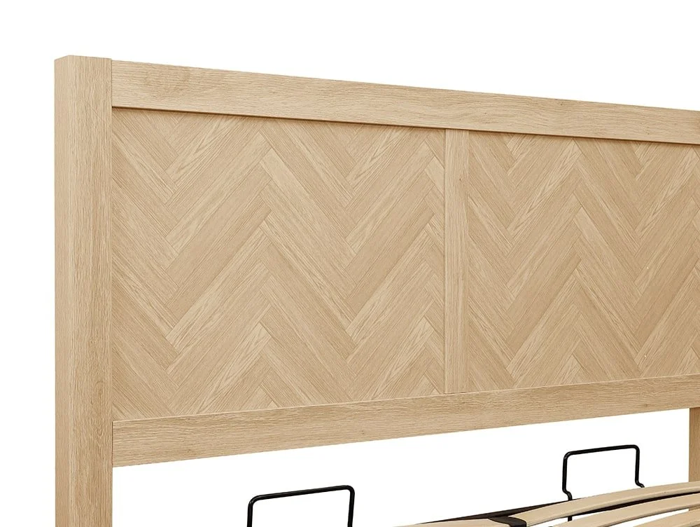 Birlea Birlea Herringford Light Oak Wooden Ottoman Bed Frame