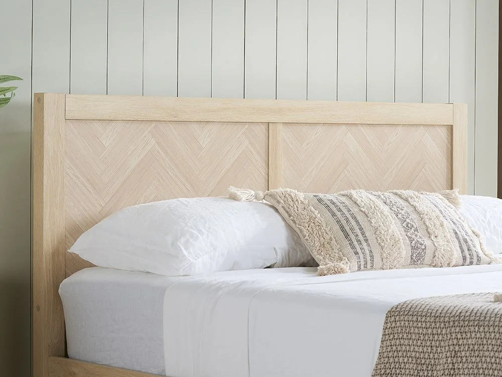 Birlea Birlea Herringford Light Oak Wooden Ottoman Bed Frame