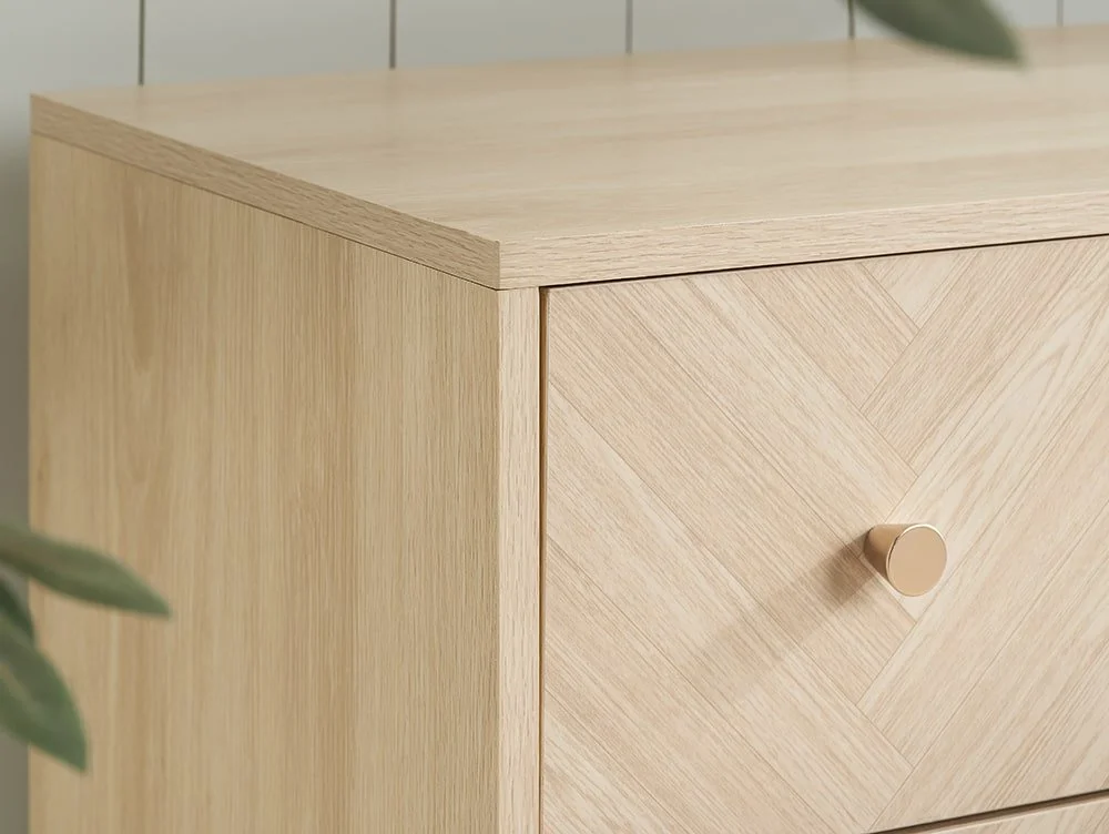 Birlea Birlea Herringford Light Oak 6 Drawer Chest of Drawers