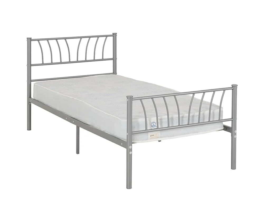 Seconique Seconique Harlow Silver Metal Bed Frame