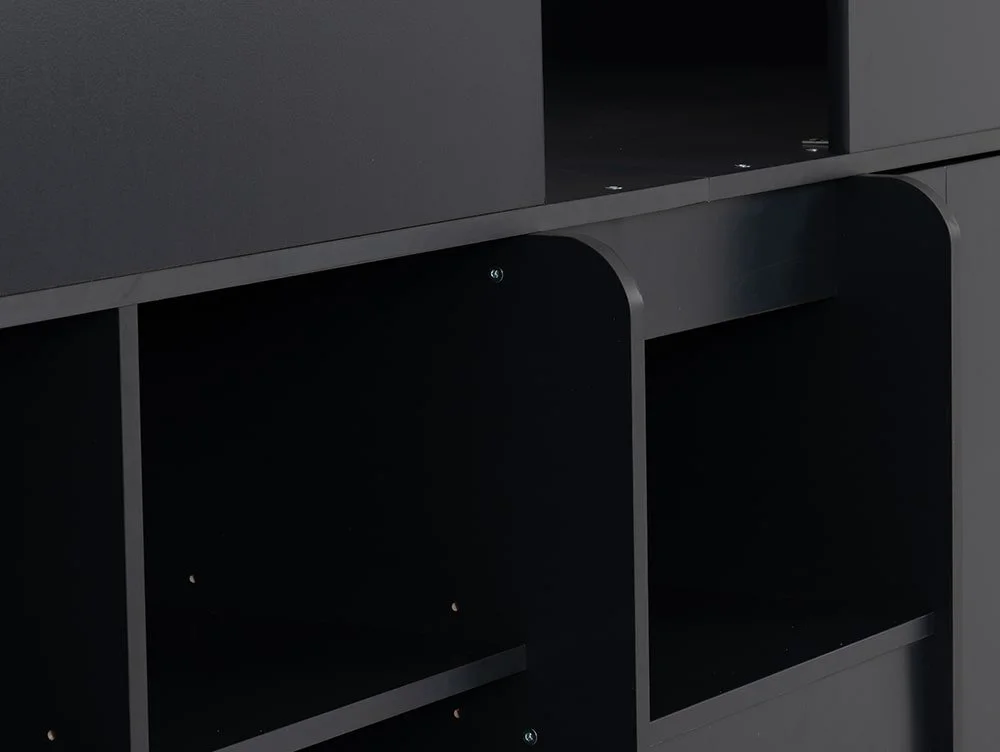 Seconique Seconique Orlando Dark Grey Wooden Low Sleeper Bed Frame