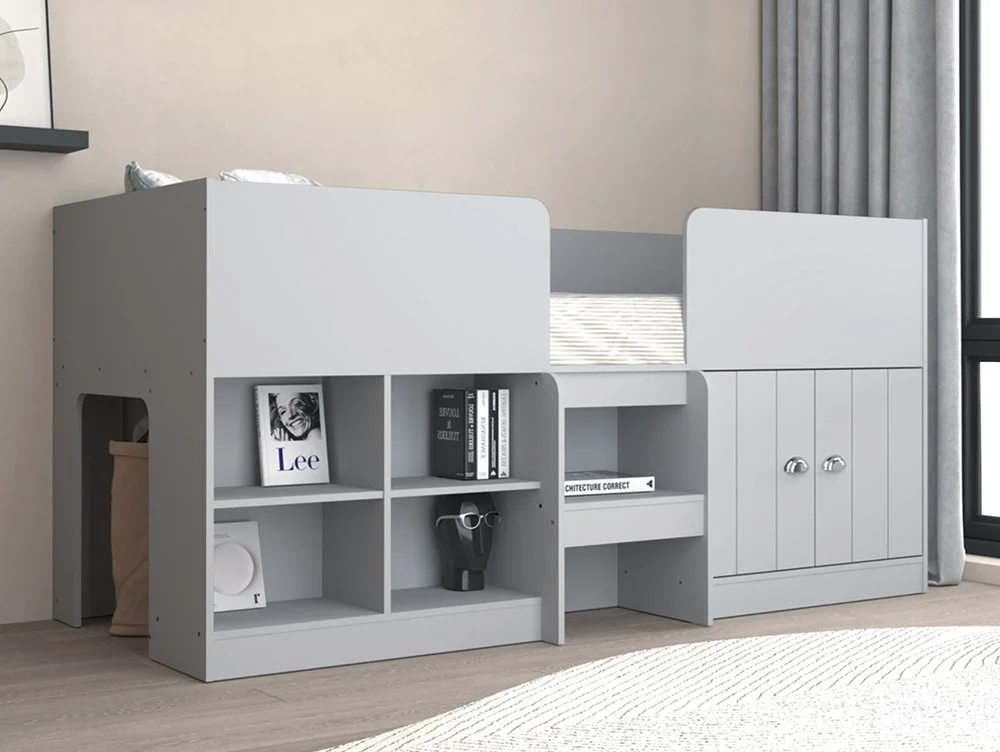 Seconique Seconique Orlando Dove Grey Wooden Low Sleeper Bed Frame