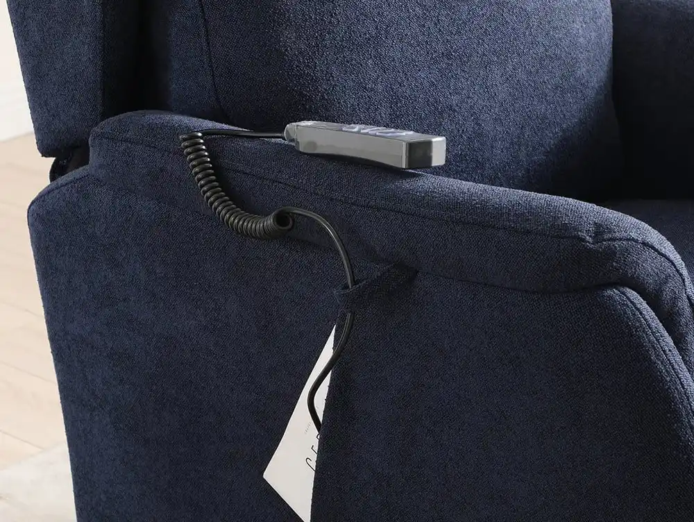 Kyoto Kyoto Fletcher Dual Motor Navy Blue Riser Recliner Chair