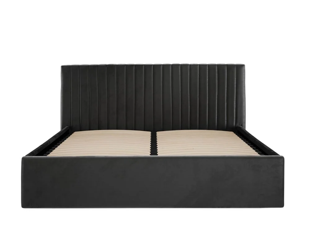 LPD LPD Berlin Silver Velvet Ottoman Bed Frame