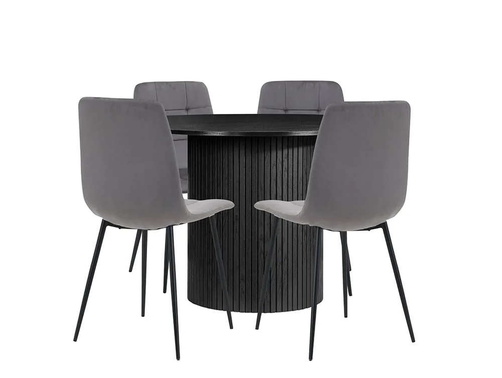 Birlea Birlea Axel 120cm Black Dining Table
