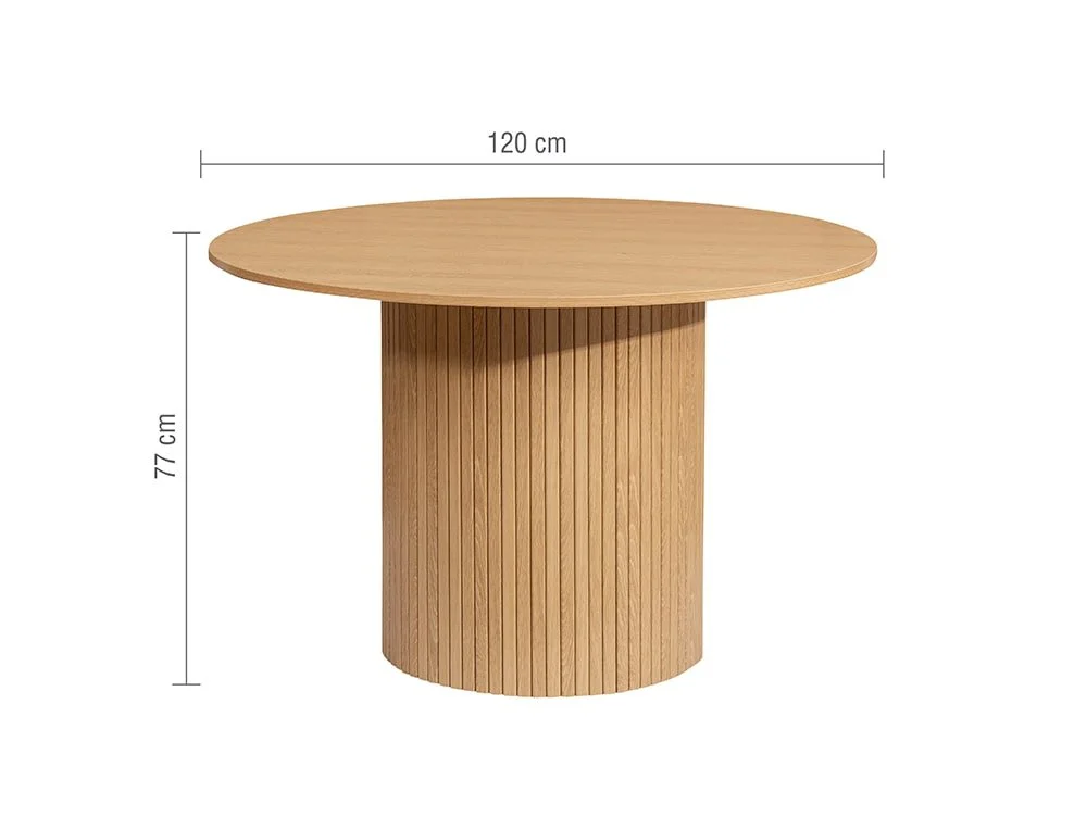 Birlea Birlea Axel 120cm Oak Dining Table